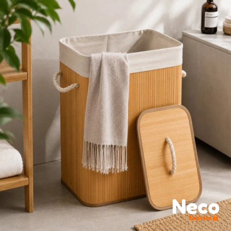 EcoFold™ Cesto Premium em Bambu - Neco